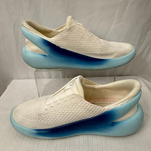 Kizik Roamer Shoes Men's 10 Glacier Blue White Athletic Hands Free Slip On - Picture 9 of 10